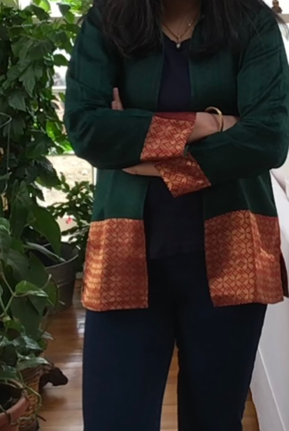 Upcycled Silk Short Jacket