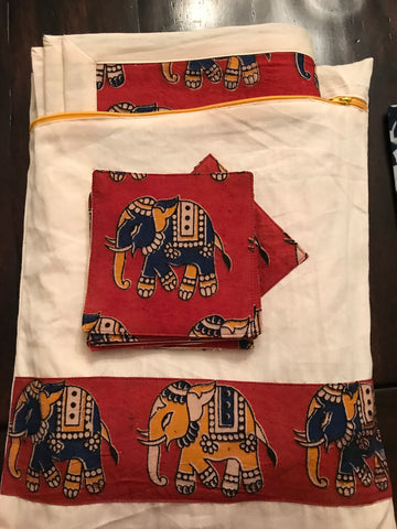 Elephanta Tablemat Set - With Bag