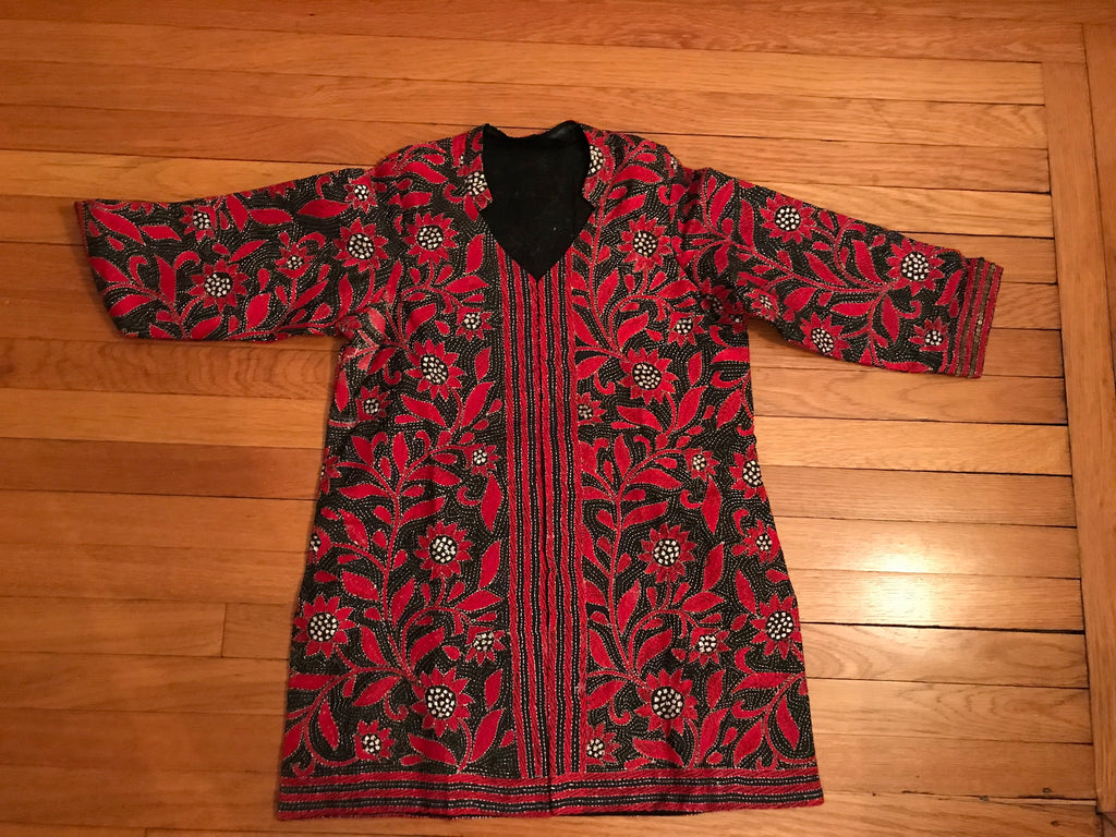 Kantha Black Red Jacket