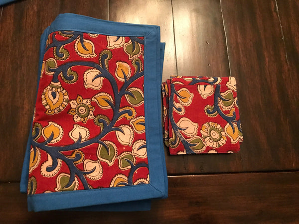 Kalamkari Print Tablemats (Set of 8)