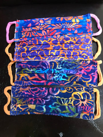 Batik Fabric Masks (Pack of 4)