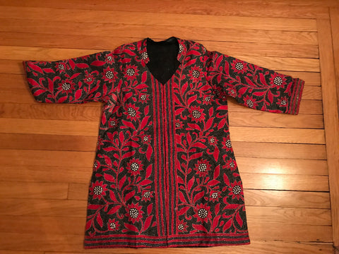 Kantha Black Red Jacket